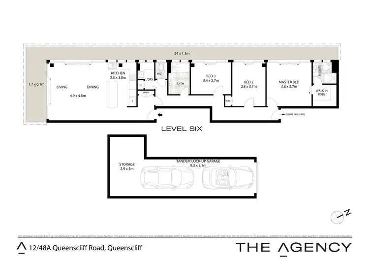 Floorplan of Homely apartment listing, 12/48A Queenscliff Road, Queenscliff NSW 2096