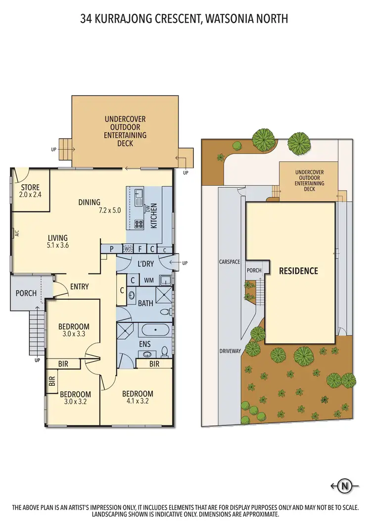 Floorplan of Homely house listing, 34 Kurrajong Crescent, Watsonia North VIC 3087