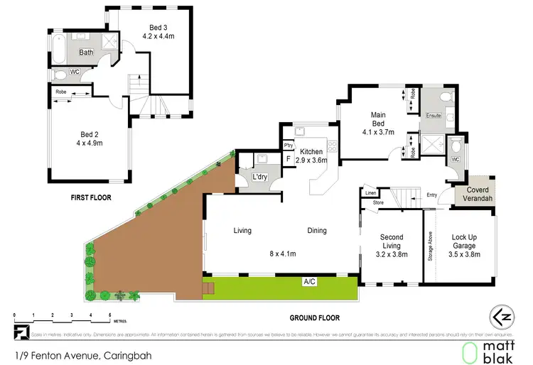 Floorplan of Homely townhouse listing, 1/9 Fenton Avenue, Caringbah NSW 2229