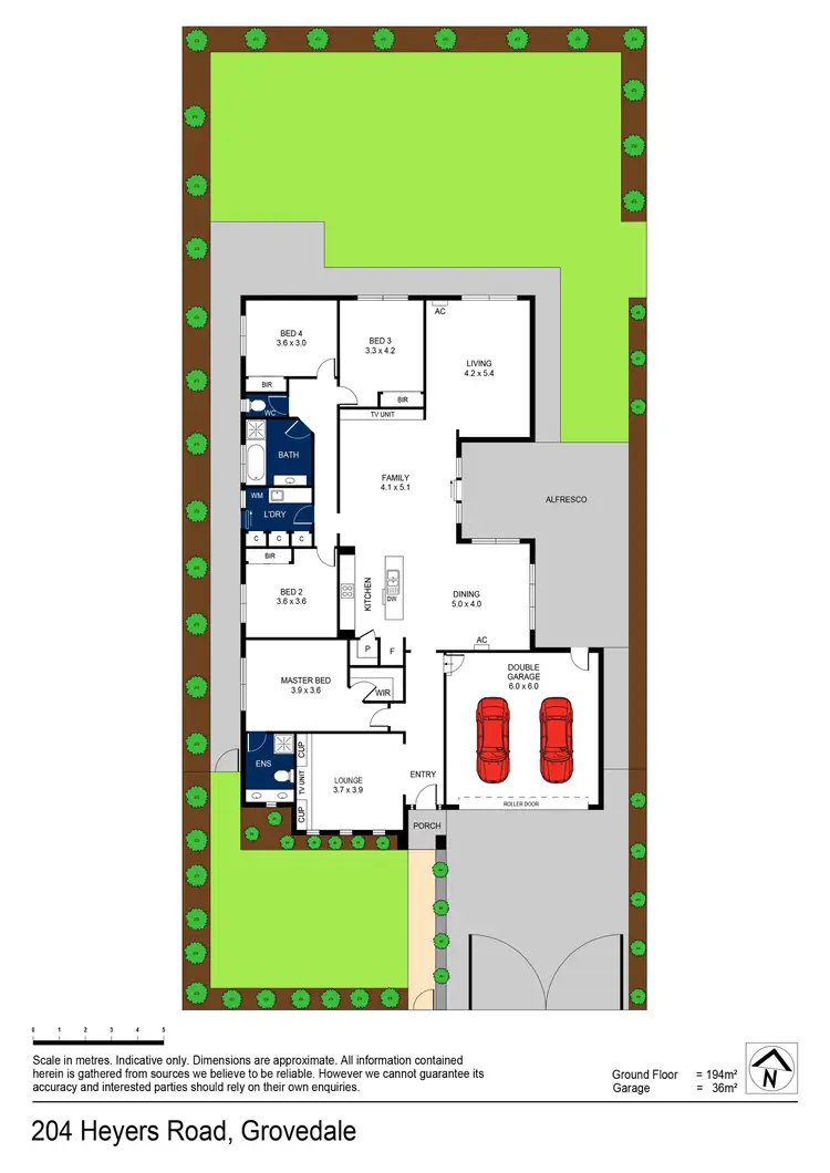 Floorplan of Homely house listing, 204 Heyers Road, Grovedale VIC 3216