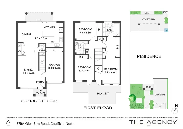 Floorplan of Homely townhouse listing, 379a Glen Eira Road, Caulfield North VIC 3161