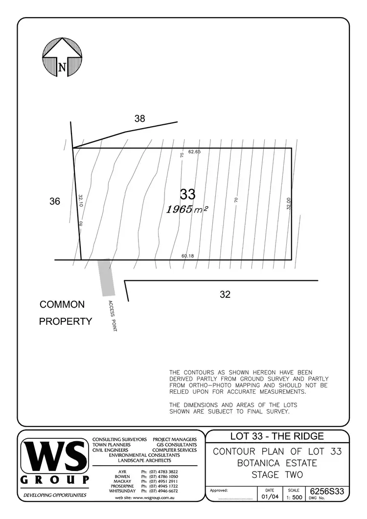 Floorplan of Homely land listing, LOT 33, 119 Botanica Drive, Woodwark QLD 4802