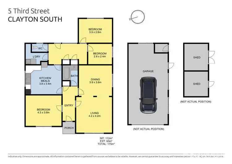 Floorplan of Homely house listing, 5 Third Street, Clayton South VIC 3169