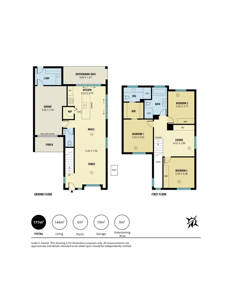 Floorplan of Homely townhouse listing, 5D Wood Street, Kurralta Park SA 5037