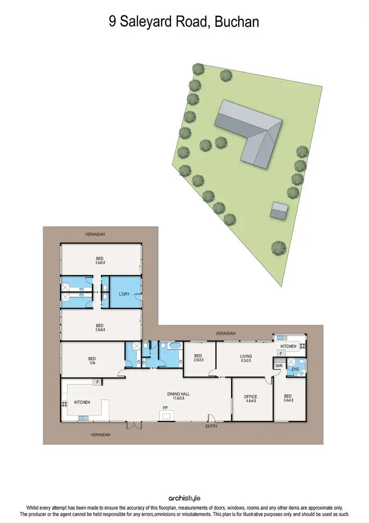 Floorplan of Homely house listing, 9 Saleyard Road, Buchan VIC 3885