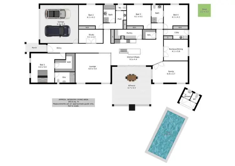 Floorplan of Homely house listing, 6 Fraser Court, Corowa NSW 2646