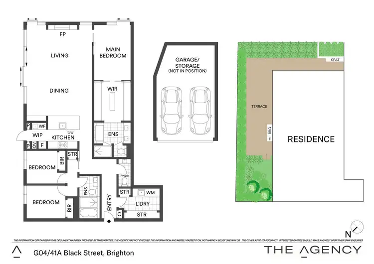 Floorplan of Homely apartment listing, G04/41A Black Street, Brighton VIC 3186