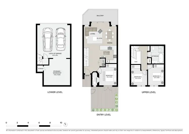 Floorplan of Homely townhouse listing, 6/6 Ghersi Avenue, Wamberal NSW 2260