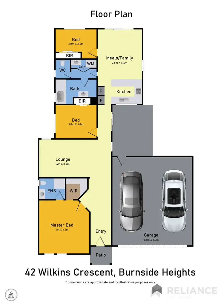 Floorplan of Homely house listing, 42 Wilkins Crescent, Burnside Heights VIC 3023