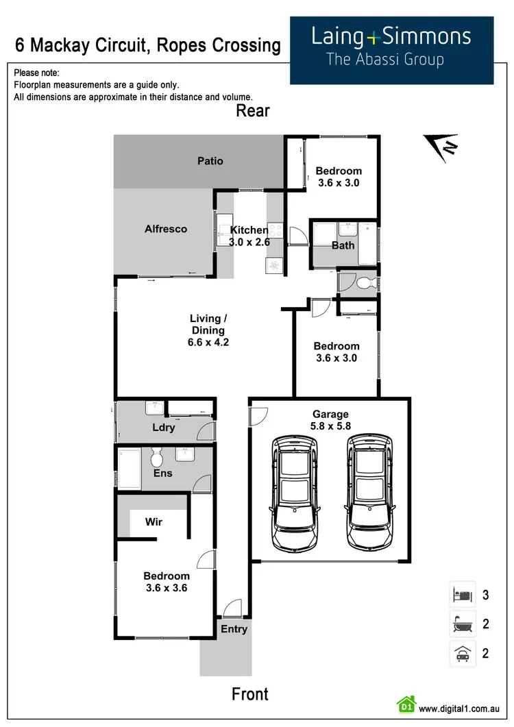 Floorplan of Homely house listing, 6 MacKay Circuit, Ropes Crossing NSW 2760