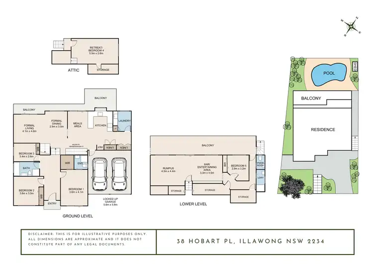Floorplan of Homely house listing, 38 Hobart Place, Illawong NSW 2234