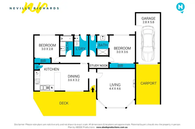 Floorplan of Homely unit listing, 2/13 Bluff Road, St Leonards VIC 3223