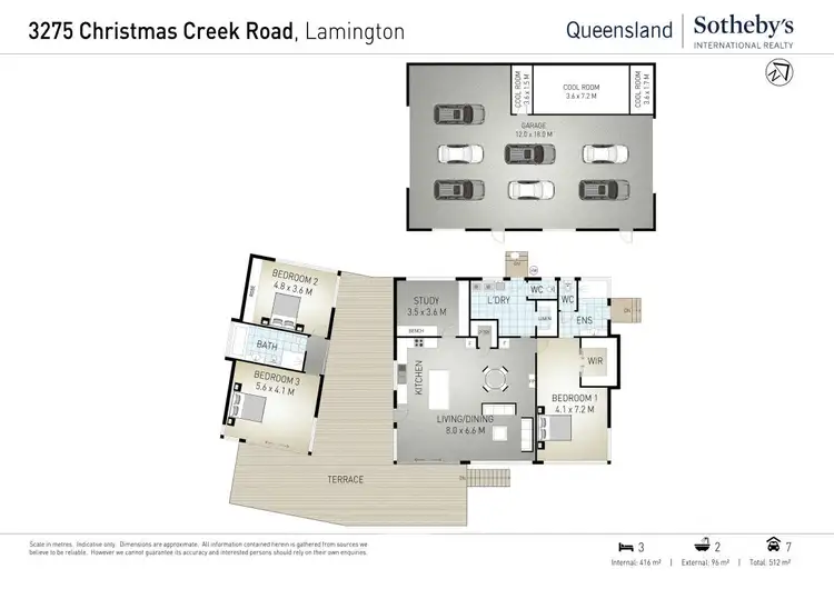 Floorplan of Homely rural property listing, 3275 Christmas Creek Road, Lamington QLD 4285