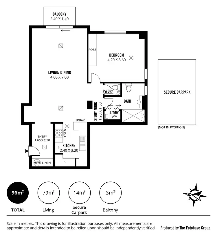 Floorplan of Homely apartment listing, 34/11 Charlick Circuit, Adelaide SA 5000