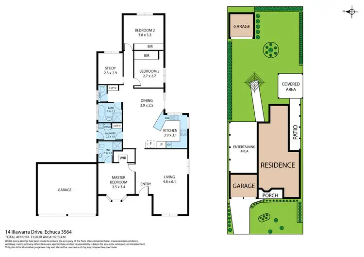 Floorplan of Homely house listing, 14 Illawarra Drive, Echuca VIC 3564
