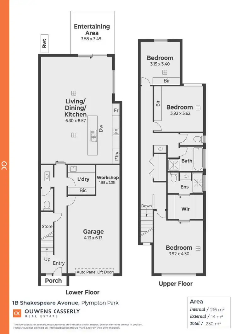 Floorplan of Homely townhouse listing, 1B Shakespeare Avenue, Plympton Park SA 5038