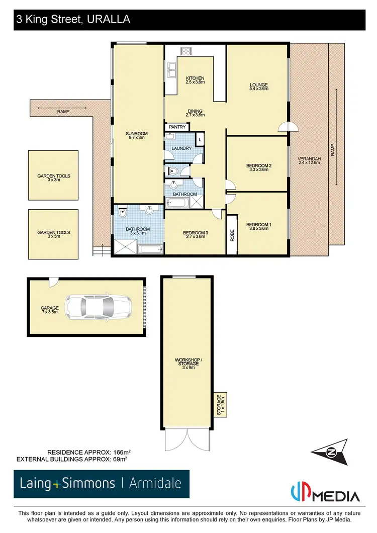 Floorplan of Homely house listing, 3 King Street, Uralla NSW 2358