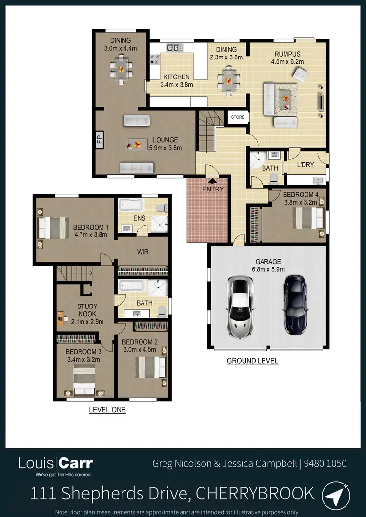 Floorplan of Homely house listing, 111 Shepherds Drive, Cherrybrook NSW 2126