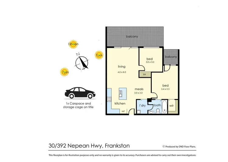 Floorplan of Homely apartment listing, 30/392-394 Nepean Highway, Frankston VIC 3199