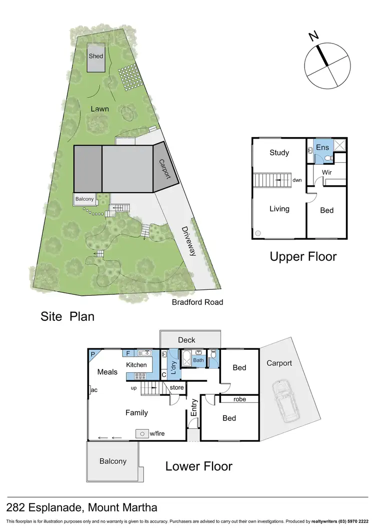 Floorplan of Homely house listing, 282 Esplanade, Mount Martha VIC 3934
