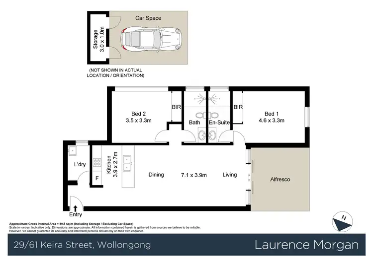 Floorplan of Homely unit listing, 29/61 Keira Street, Wollongong NSW 2500
