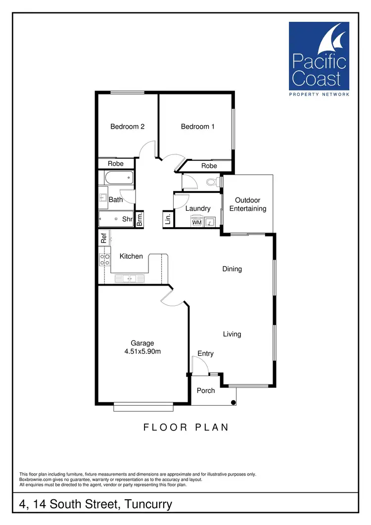 Floorplan of Homely villa listing, 4/14 South Street, Tuncurry NSW 2428