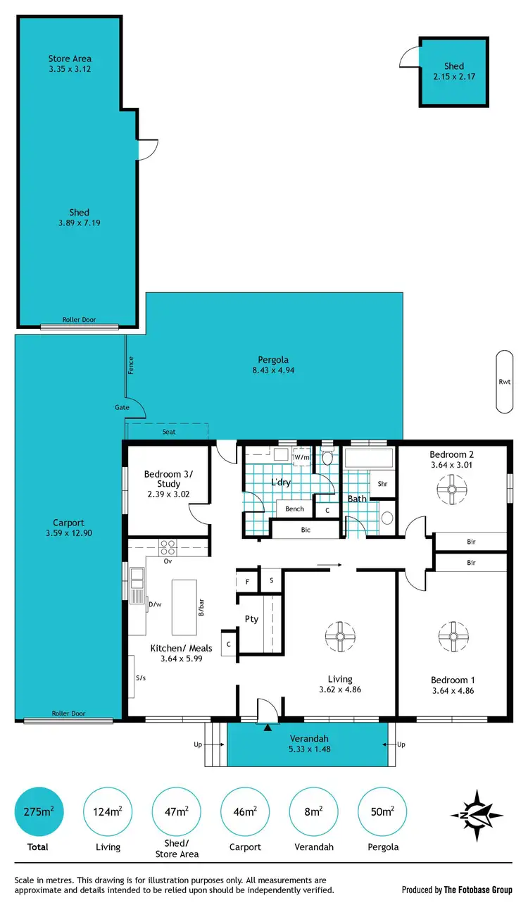 Floorplan of Homely house listing, 22 Oliver Street, Reynella SA 5161