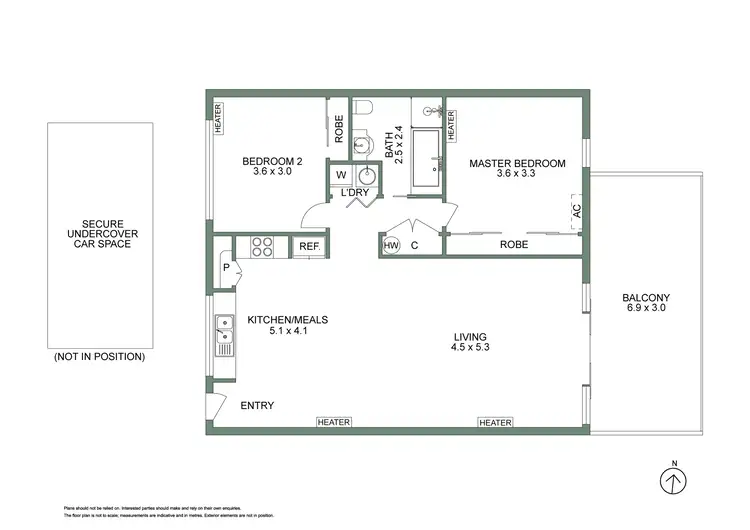Floorplan of Homely apartment listing, 205/90 White Street, Mordialloc VIC 3195