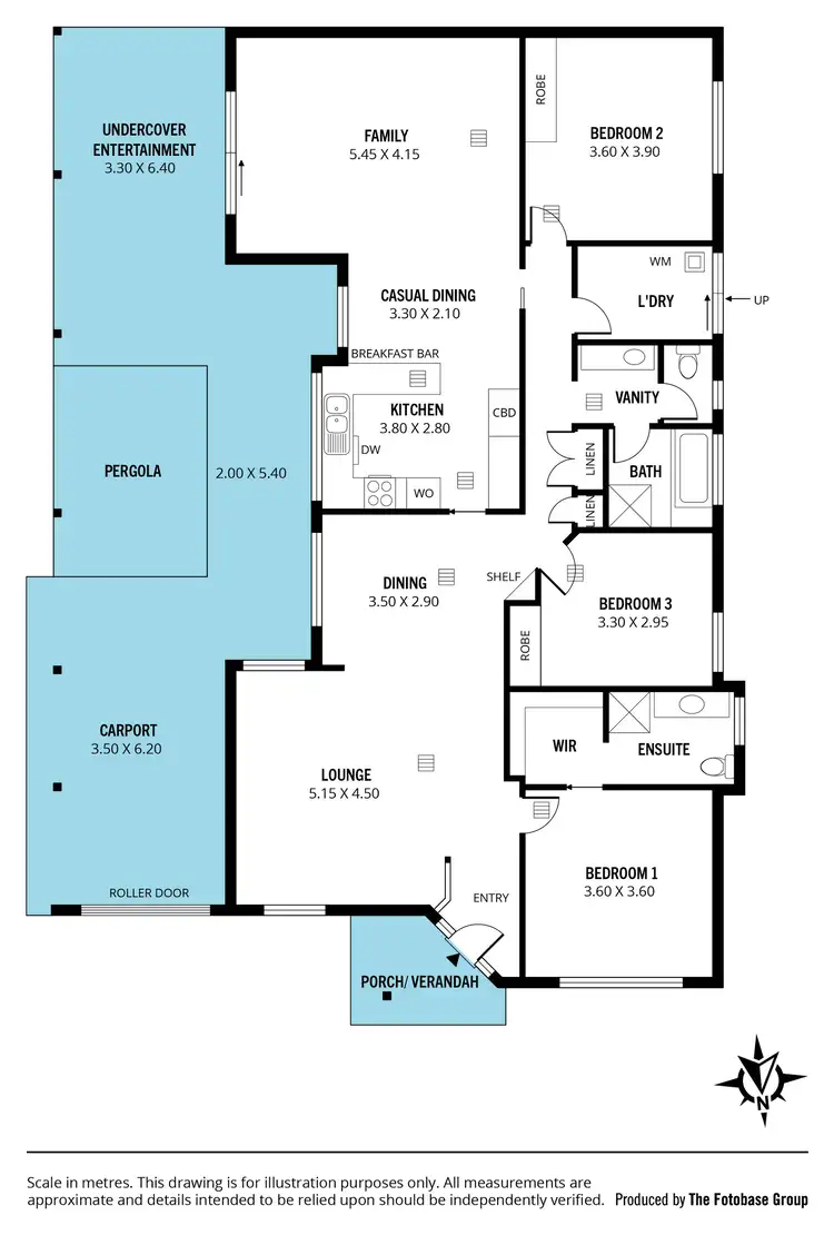 Floorplan of Homely house listing, 6 Calderstones Drive, Onkaparinga Hills SA 5163