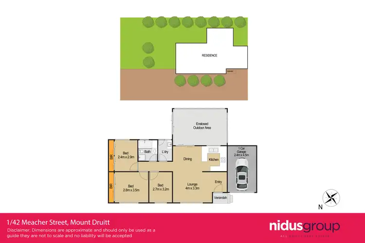 Floorplan of Homely villa listing, 1/42 Meacher Street, Mount Druitt NSW 2770
