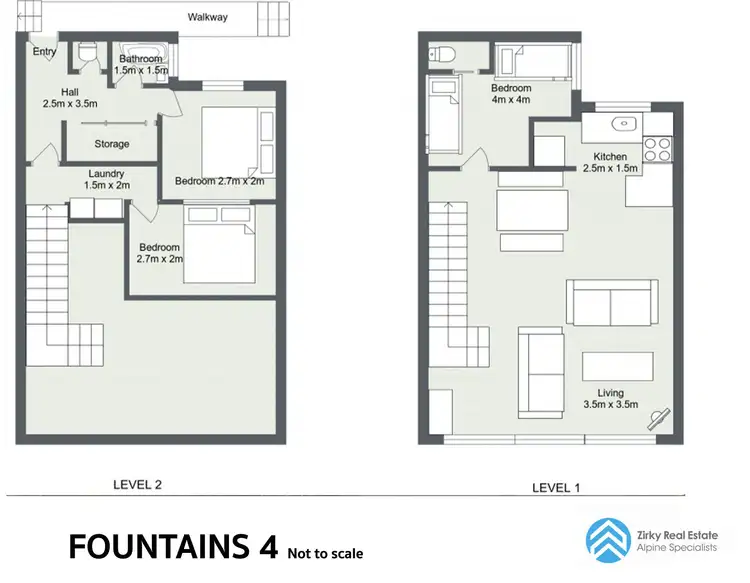Floorplan of Homely apartment listing, Apt 4 Fountains, Mount Hotham VIC 3741