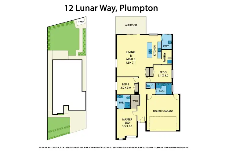 Floorplan of Homely house listing, 12 Lunar Way, Fraser Rise VIC 3336