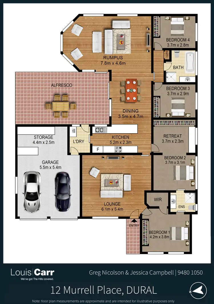 Floorplan of Homely house listing, 12 Murrell Place, Dural NSW 2158