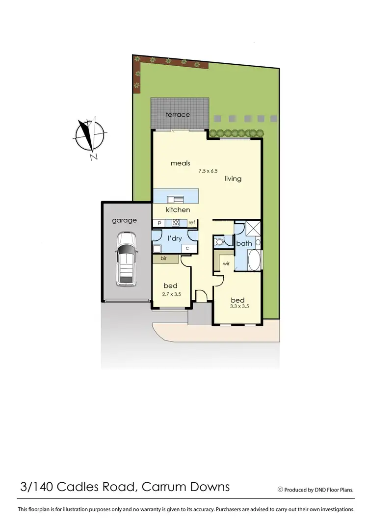 Floorplan of Homely unit listing, 3/140 Cadles Road, Carrum Downs VIC 3201