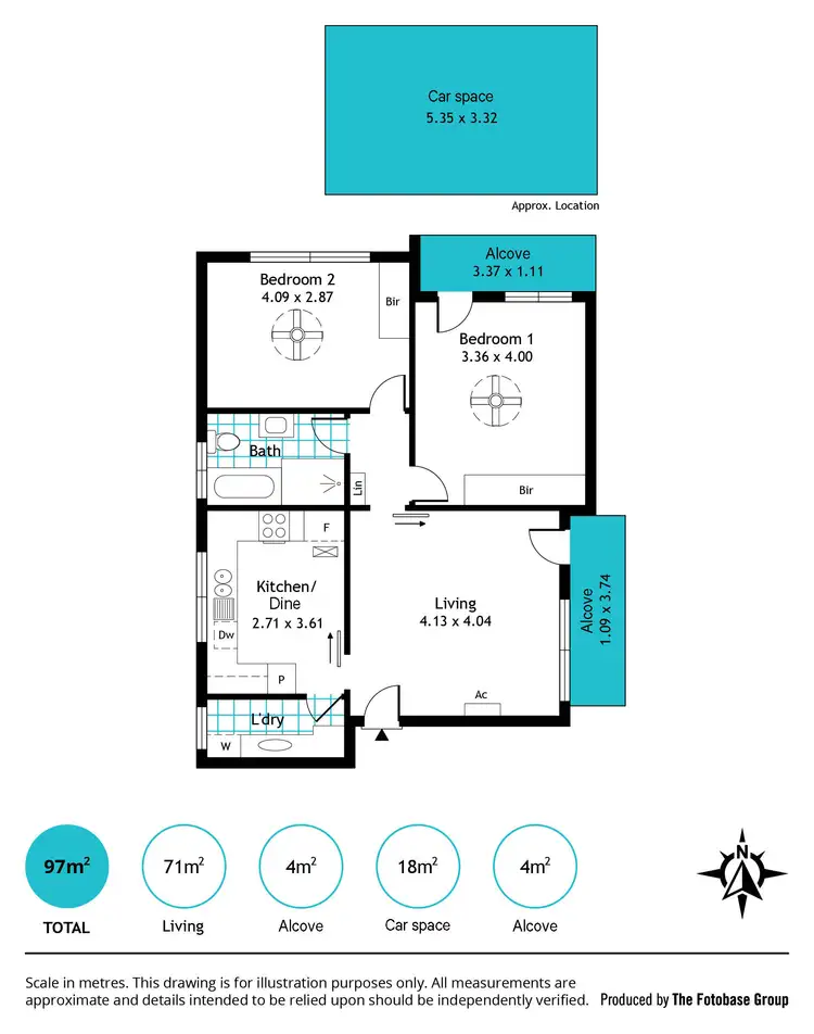 Floorplan of Homely unit listing, 3/38 Norman Terrace, Everard Park SA 5035