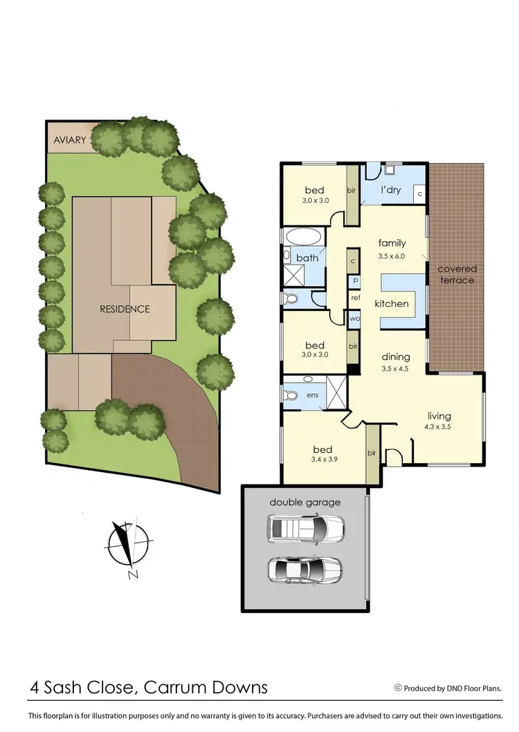 Floorplan of Homely house listing, 4 Sash Close, Carrum Downs VIC 3201