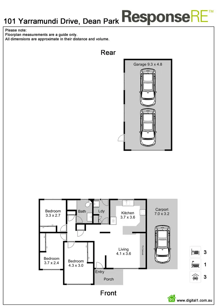 Floorplan of Homely house listing, 101 Yarramundi Drive, Dean Park NSW 2761