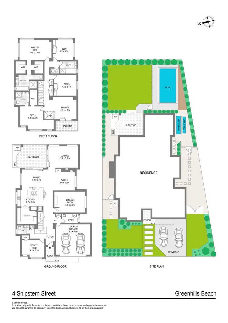 Floorplan of Homely house listing, 4 Shipstern Street, Greenhills Beach NSW 2230