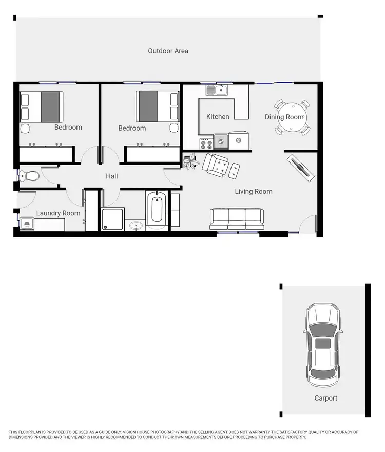 Floorplan of Homely unit listing, 3/9 Langtree Parade, Mildura VIC 3500