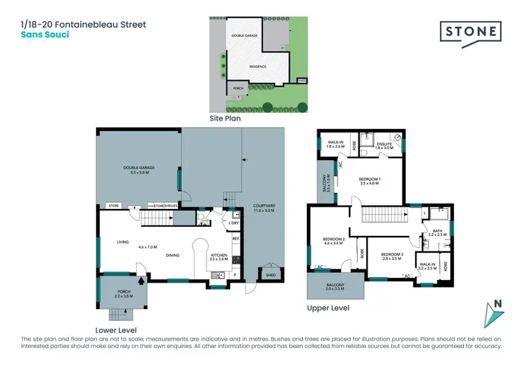Floorplan of Homely townhouse listing, 1/18-20 Fontainebleau Street, Sans Souci NSW 2219