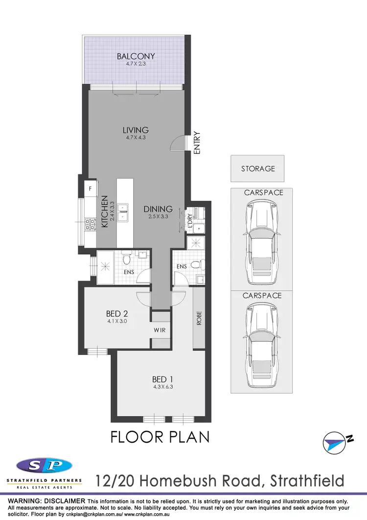 Floorplan of Homely apartment listing, 12/20 Homebush Road, Strathfield NSW 2135
