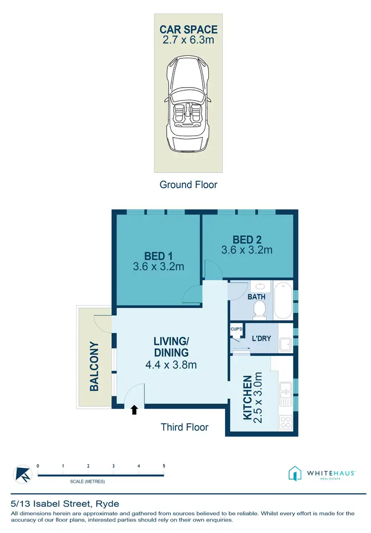 Floorplan of Homely unit listing, 5/13 Isabel Street, Ryde NSW 2112