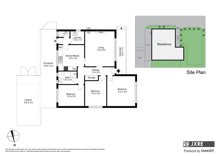 Floorplan of Homely unit listing, 1/24 Stockdale Avenue, Clayton VIC 3168