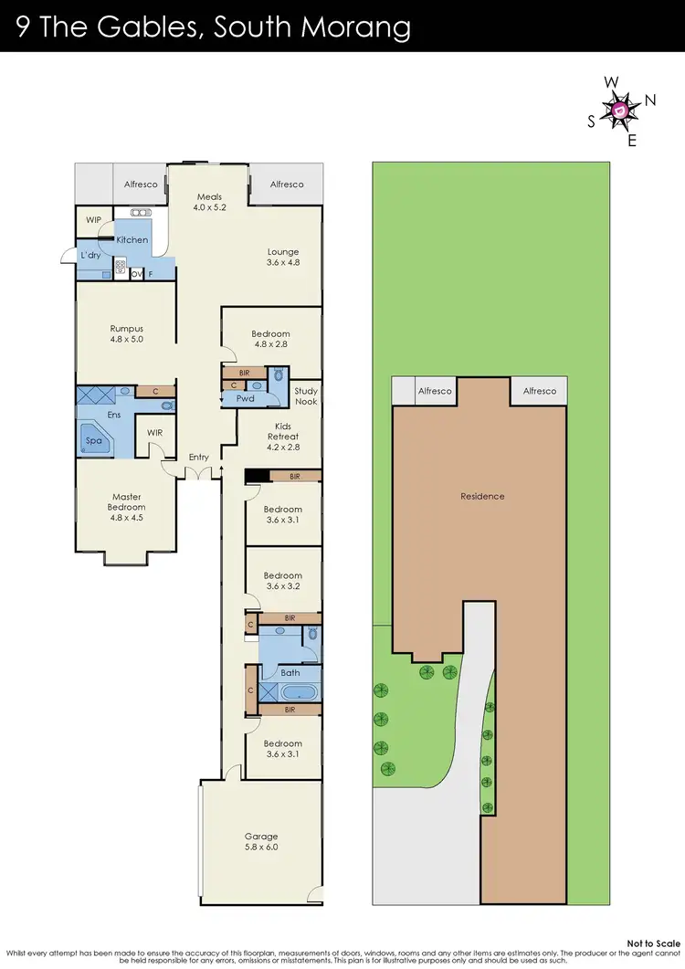 Floorplan of Homely house listing, 9 The Gables, South Morang VIC 3752