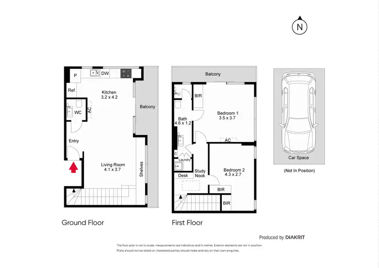 Floorplan of Homely apartment listing, 101/636 Glen Huntly Road, Caulfield South VIC 3162