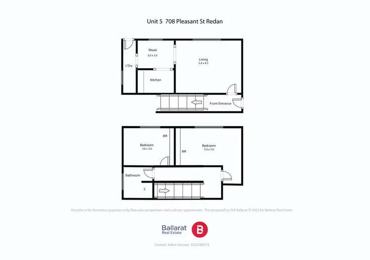 Floorplan of Homely unit listing, 5/708 Pleasant Street South, Redan VIC 3350