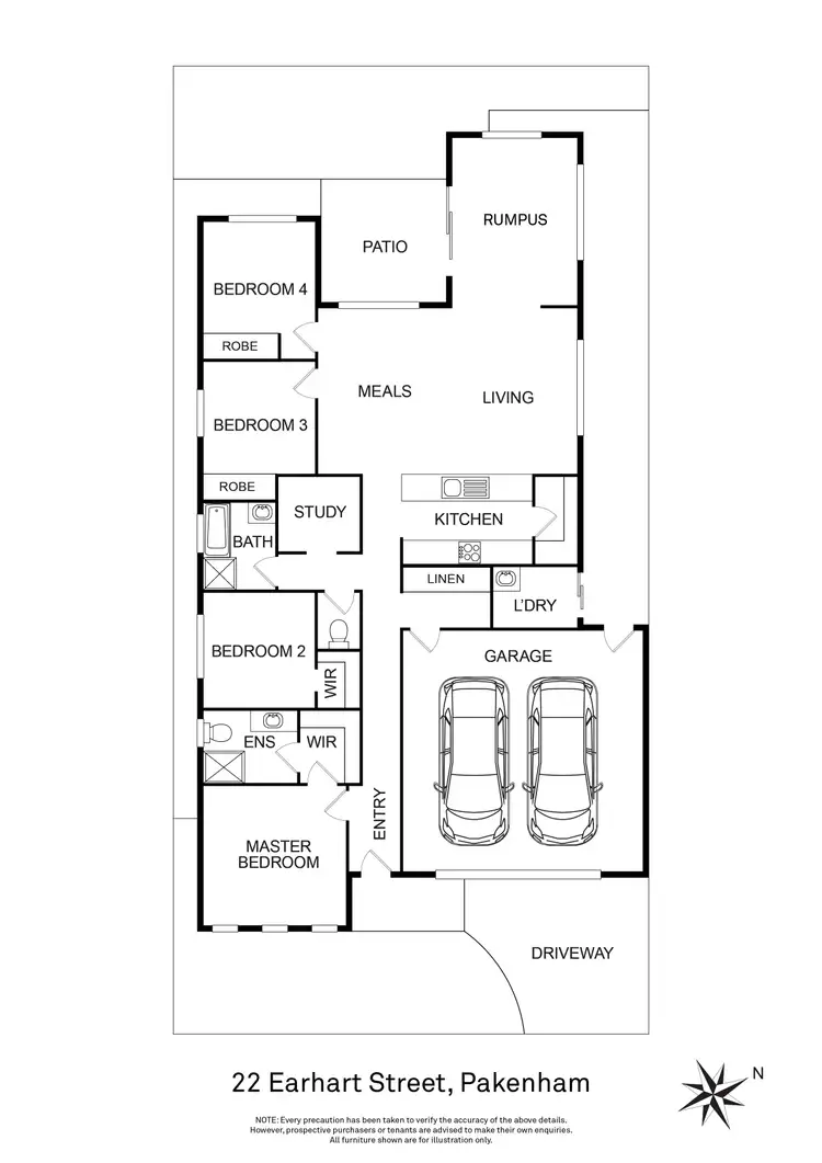 Floorplan of Homely house listing, 22 Earhart Street, Pakenham VIC 3810
