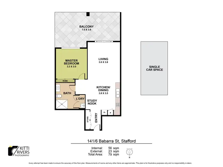 Floorplan of Homely apartment listing, 141/6 Babarra Street, Stafford QLD 4053