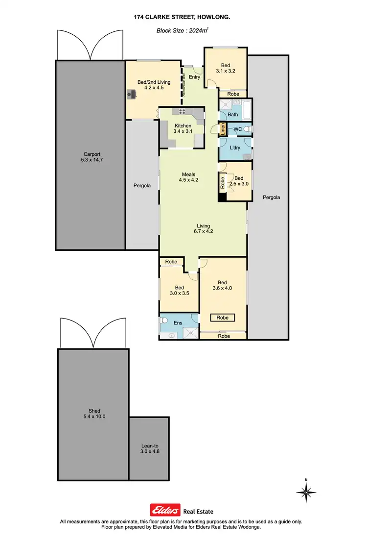 Floorplan of Homely house listing, 174 Clarke Street, Howlong NSW 2643
