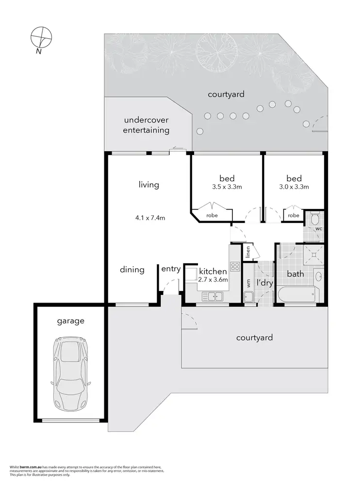 Floorplan of Homely townhouse listing, 19/32 Bunbury Street, Stirling ACT 2611